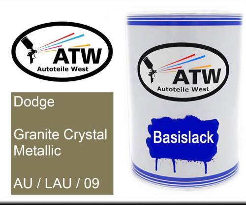 Dodge, Granite Crystal Metallic, AU / LAU / 09: 500ml Lackdose, von ATW Autoteile West.